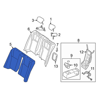 Lexus OE - Rear Seat Back Cushion Cover