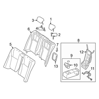 Lexus OE - Seats & Tracks - Rear Seat Components (Seat Back Components)
