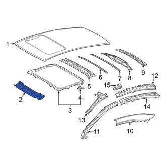 Lexus OE - Front Roof Header Panel