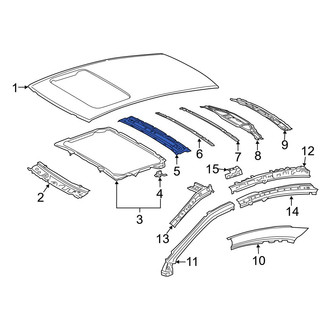 Lexus OE - Front Roof Bow