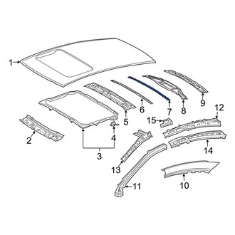 Lexus OE - Center Rear Roof Bow