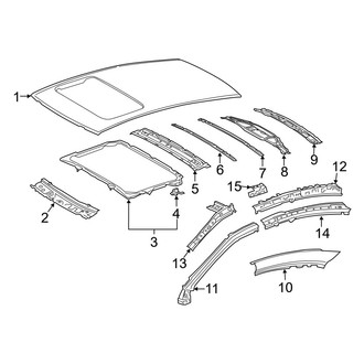 Lexus OE - Roof & Components (W/O Panorama Glass Roof Japan Built)