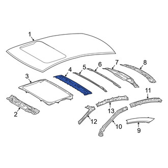 Lexus OE - Front Roof Bow