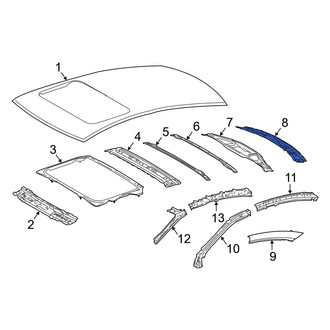 Lexus OE - Rear Roof Header Panel