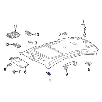Lexus OE - Front Headliner Cap