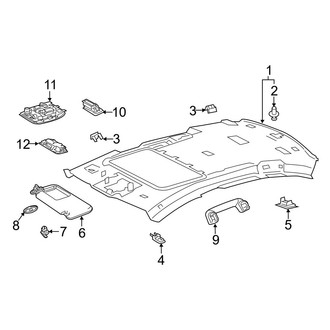 Lexus OE - Roof - Interior Trim (W/O Panorama Glass Roof)