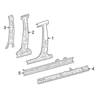 Lexus OE - Pillars, Rocker & Floor - Center Pillar & Rocker