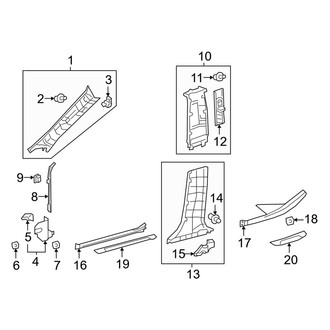 Lexus OE - Pillars, Rocker & Floor - Interior Trim