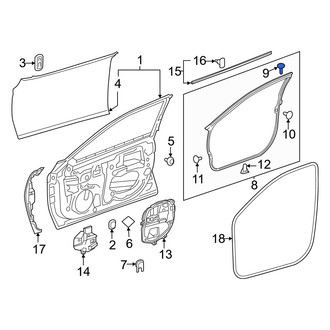 Lexus OE - Door Seal Clip