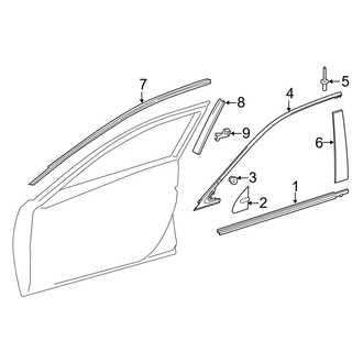 Lexus OE - Front Door - Exterior Trim