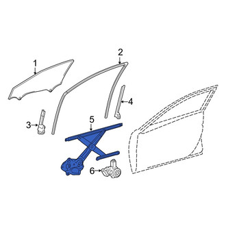 Lexus OE - Rear Left Window Regulator