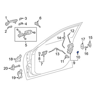 Lexus OE - Door Latch Seal
