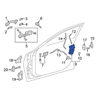 Lexus OE - Front Left Door Latch Assembly
