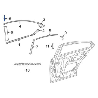 Lexus OE - Door Reveal Molding Rivet