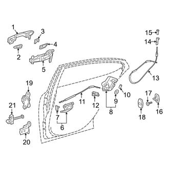 Lexus OE - Rear Door - Lock & Hardware