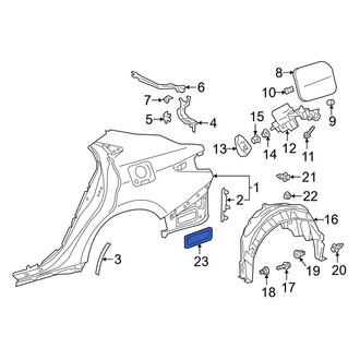 Lexus OE - Rear Quarter Panel Vent