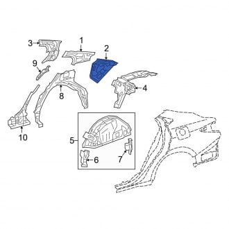 Lexus ES350 OEM Quarter Panels & Parts | Rear & Front — CARiD.com