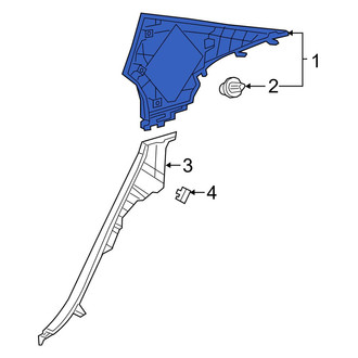 Lexus OE - Rear Left Interior Quarter Panel Trim Panel