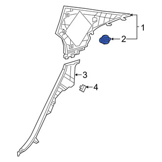 Lexus OE - Quarter Panel Trim Panel Clip