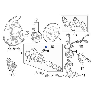 Lexus OE - Front Brake Bleeder Screw Cap