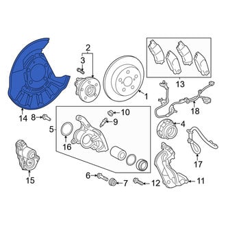 Lexus OE - Front Right Brake Dust Shield