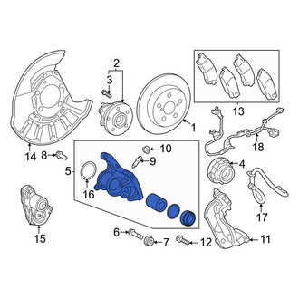 Lexus OE - Rear Right Disc Brake Caliper
