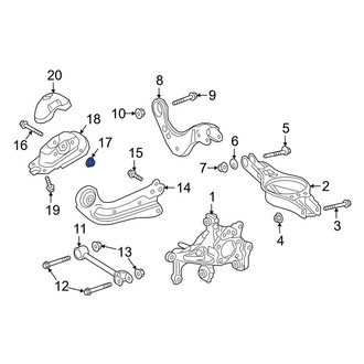 Lexus OE - Suspension Trailing Arm Nut