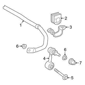 Lexus OE - Rear Suspension - Stabilizer Bar & Components