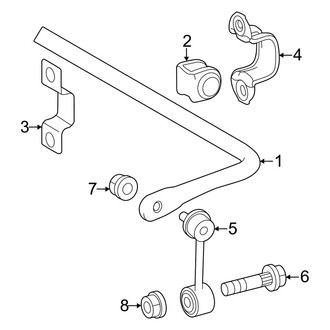 Lexus OE - Rear Suspension - Stabilizer Bar & Components
