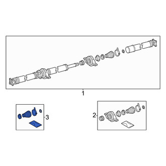 Lexus OE - Rear Drive Shaft Center Support Boot