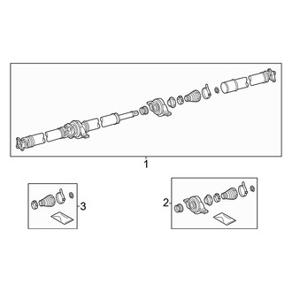 Lexus OE - Rear Suspension - Drive Shaft (FWD)