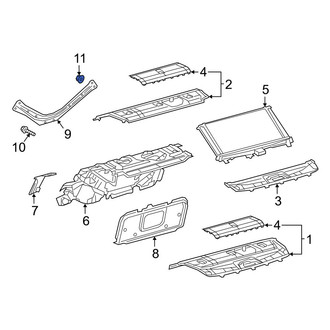 Lexus OE - Partition Panel Nut