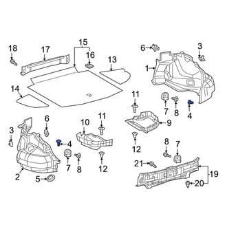 Lexus OE - Trunk Trim Panel Clip