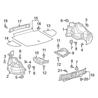 Lexus OE - Rear Body & Floor - Interior Trim (Trunk Room)
