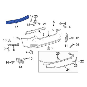 Lexus OE - Rear Bumper Impact Bar
