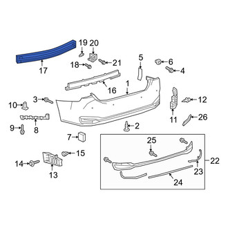 Lexus OE - Rear Bumper Impact Bar