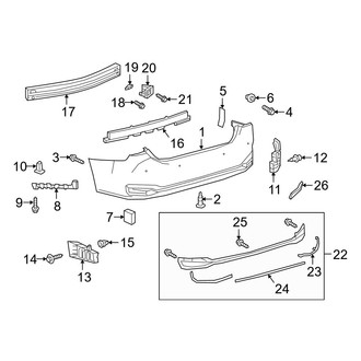 Lexus OE - Rear Bumper - Bumper & Components (USA Built)