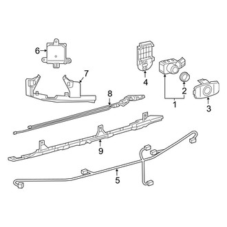 Lexus OE - Rear Bumper - Electrical Components (USA Built)