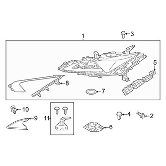 Lexus OE - Front Lamps - Headlamp Components