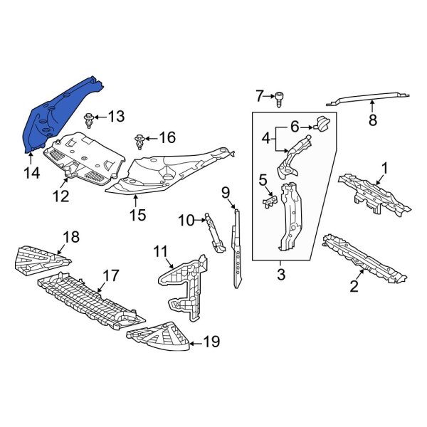 Radiator Support Access Cover