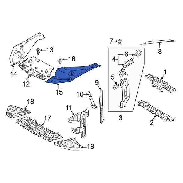 Radiator Support Access Cover