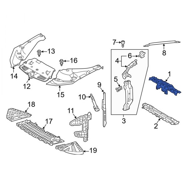 Radiator Support Tie Bar