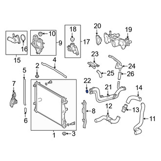 Lexus OE - Engine Coolant Pipe O-Ring