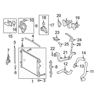 Lexus OE - Cooling - Radiator & Components