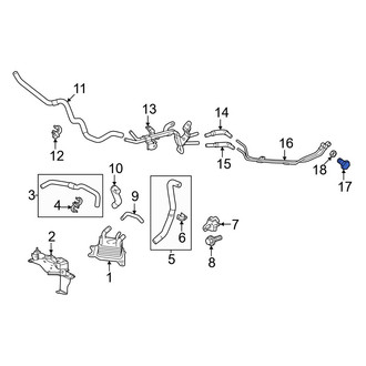 Lexus OE - Automatic Transmission Oil Cooler Hose Banjo Bolt