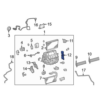 Lexus OE - Right HVAC Air Inlet Door Actuator