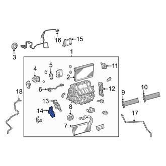 Lexus OE - Left HVAC Air Inlet Door Actuator
