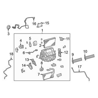 Lexus OE - Air Conditioner & Heater - Evaporator & Heater Components
