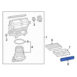 Lexus OE - Cabin Air Filter Cover