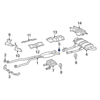 Lexus OE - Rear Exhaust Muffler Gasket